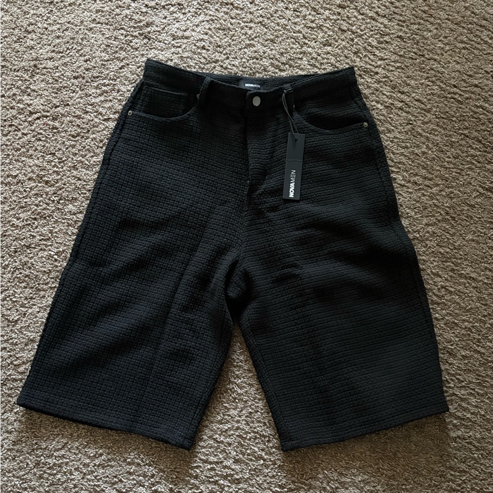 Fashion Nova Black Flat Front Shorts